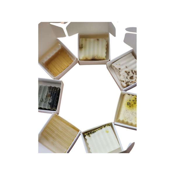Handmade Soap Gift Sets (4 Boxes), Mi'Rose, Nilla Brown, Le'Minte, Le'Ginger