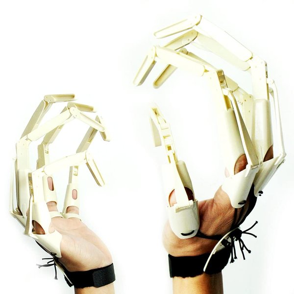 1 Pair Halloween Articulated Finger Extensions,3D Printed Flexible Finger Extensions Fits All Finger Sizes Scary Cosplay Finger Puppets Toys (White)