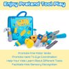 teytoy My 1st Toolbox Playset, Baby Tool Set for 1 Year Old, Pretend Play Construction Toy with Zippered Tool Box, Montessori Stem Plush Tool Kit Toys Birthday Gift for Toddlers Girls Boys