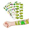 96PCS Funny Pickle Temporary Tattoos Stickers Themed Birthday Party Decorations Supplies Favors Decor Cool Green Pickles Cucumber Fruits Tattoo Gifts For Kids Adults Boys Girls School Prizes Carnival