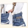 4PCS Reusable Pant Clips for Waist Tightener, Gold Jean Clips to Tighten Waist No-Sewing Pant Tightener Metal Button Pins for Loose Jeans