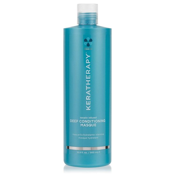 KERATHERAPY Keratin Infused Deep Conditioning Masque, 16.9 fl. oz., 500 ml - Moisturizing Hair Deep Conditioning Treatment with Kerabond, Jojoba Oil, Nettle Root Extract, Wheat Oil, & Persian Walnut