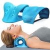 Neck Stretcher & Gel Pack for Pain Relief, Cervical Traction Device Pillow with Hot Cold Compress, Reusable Ice Pack Wrap for Neck, Shoulder, Knee, Back, Hand Injuries, Swelling, Bruises, Sprains