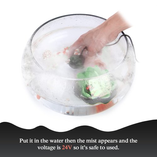 AGPTEK Mist Maker Witch Cauldron Fog Maker for Halloween/Christmas Party Water Fountain Pond Rockery Fishtank