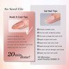 BTArtbox Almond Press on Nails Kit - Medium Soft Gel Nail Tips with Tip Primer Base, 150pcs Almond Nails Fake Nails with Gel Nail Glue Top Coat Nail Extension Kit for Easy DIY Nail Art