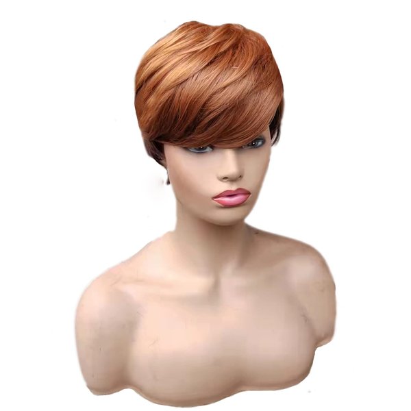 FCHW-wig Short Ombre Hair Wigs For Black Women Short Pixie Cuts Wigs For Black Women Short Straight Black Ladies Wigs Synthetic Short Wigs For Black Women African American Women Wigs (s3694)
