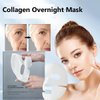 poiqeu 4Packs Rosemine Deep Collagen Anti-Wrinkle Lifting Overnight Mask Facial sheet masks with low molecular weight collagen for lifting, firming, and moisturizing