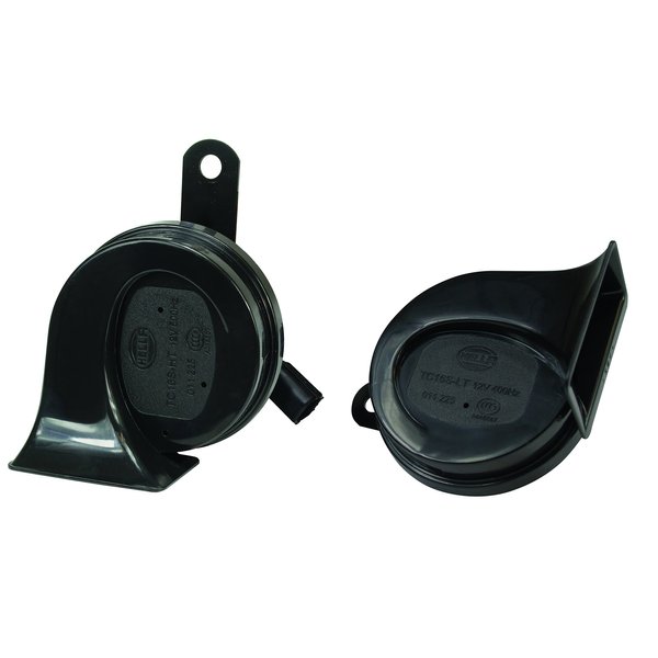 HELLA 012010911 Black 12V BX Trumpet Horn Kit (Honda)