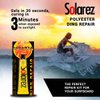 SOLAREZ UV Cure Polyester Ding Repair Resin - Surfboard Repair Kit (2 Oz) Sun Cures 100% Dry in Under 3 Minutes! Includes 60/240 Grit Sand Pad. Made in USA!