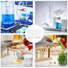 12 Pcs 3.4 Oz Transparent Lab Measuring Cup, 100ml Plastic Beaker Cups, for Science Experiment, Liquid Measuring