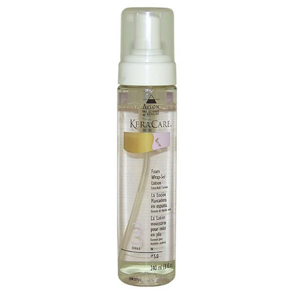 Avlon KeraCare Foam Wrap-Set Lotion Extra Hold Formula for Unisex - 8 oz Lotion