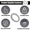 15PCS M18 Crush Aluminum Oil Drain Plug Gasket Washers Compatible with Ford Mazda Porsche Volvo 90012310630 977751