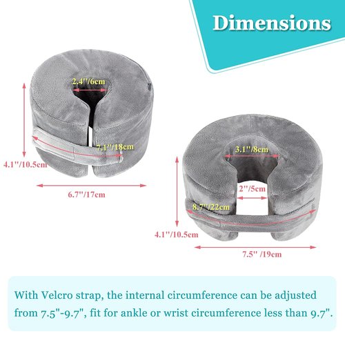 Foot Support Pillow Heel Protectors Foot Cushion for Pressure Sores Ulcer Ankle Protector Bed Sore Pads Cushion Foot Rest Pillow Supports Leg Sore Feet Ankle Pillow Foot Foam for Sleeping (1 Pair)