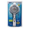 Camco RV/Marine Shower Head Kit | Conserve Water with Convenient On/Off Switch | Ergonomically Designed | White (43714)