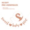 BEISHIDA Rose Gold Sweet Girl Baby Glitter Banner,NO DIY, Pre-Strung Baby Shower Gender Party Banner For Girl, Girl Baby Shower Decorations,Girl Baby Shower Sign,First Birthday party supplies