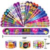 48 70s Disco 24PCS 70s Disco Temporary Tattoos Sticker 24PCS Slap Bracelets Perfect for Themed Birthday Party Favors Baby Showers or Classroom Rewards Ideal Decor and Gifts for Girls and Boys