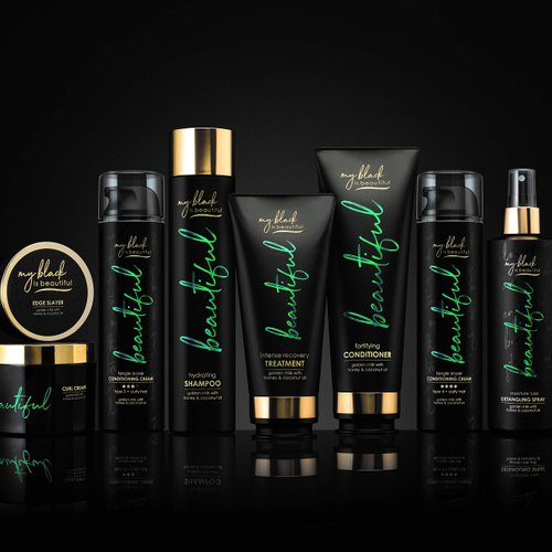 My Black is Beautiful Curl Cream, Sulfate Free, for Curly and Coily Hair with Coconut Oil, Honey and Turmeric, 7.6 fl oz