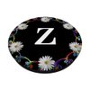 Cell Phone Pop Out Holder,Black White Daisy Flower Letter Z PopSockets PopGrip: Swappable Grip for Phones & Tablets