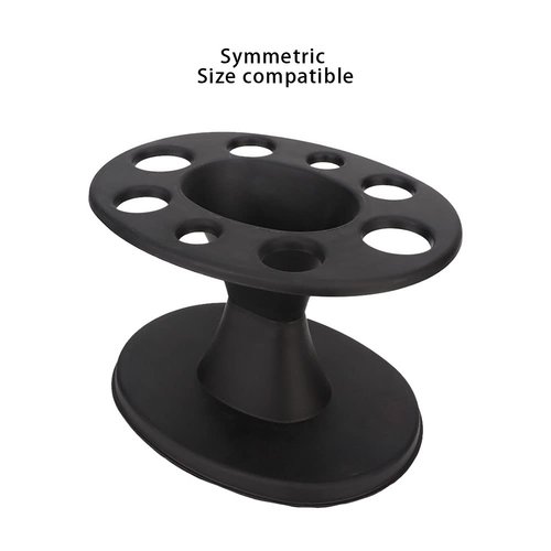 Entatial Professional Hair Brush Holder, Hair Brush Shelf, Easy to Install Home Salon Tools for Professional Stylist Salon Shop Hair Salon Shop(Black)