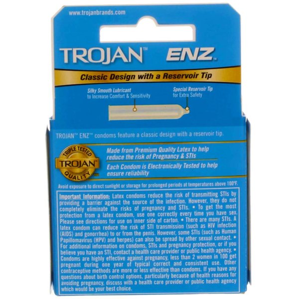 Trojan 3's Lightblue Lubricated Condoms (Pack of 6)