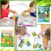 36 Pcs Safari Animals Mini Activity Books for Kids DIY Game Books Set with Lion Tiger Giraffe Patterns Mini Coloring Books Party Favors Fun Classroom Gifts Goody Bag Filler Teachers Daycare Prize