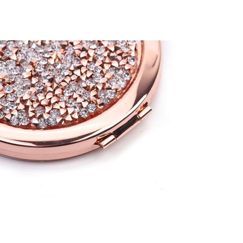 BangBangSing Magnifying Compact Cosmetic Mirror 2.75 Inch Round Handheld Travel Pocket Makeup Mirror