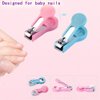 ZELINYE Baby Grooming Kit, 8 in 1 Baby Hair Brush/Nail Clipper/Nose Cleaner/Finger Toothbrush/Nail Scissors/Manicure Kit for Baby Care Keep Healthy and Clean(Pink)