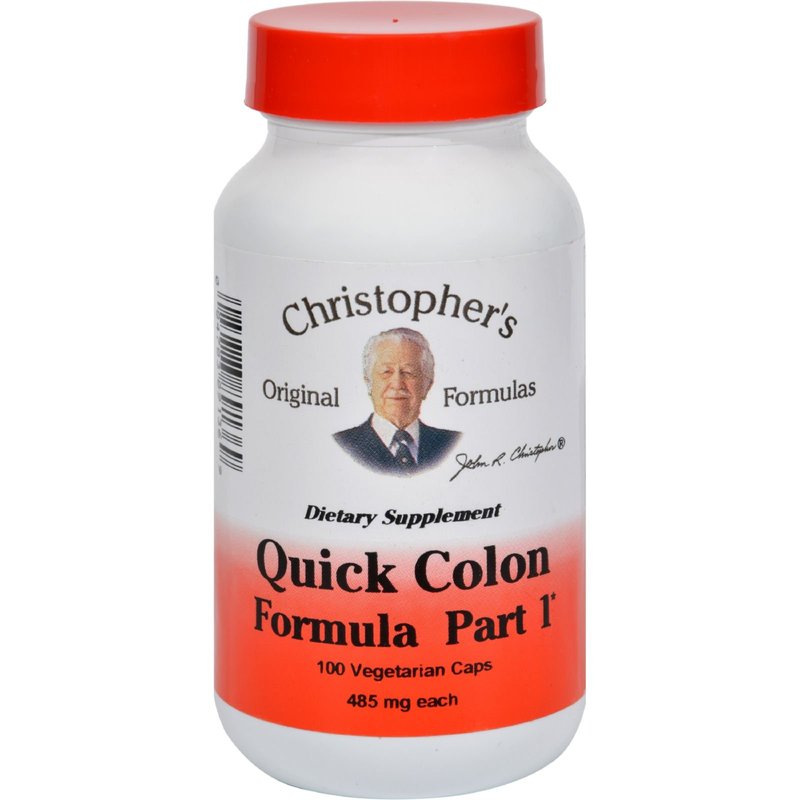 Dr. Christopher's Quick Colon Part 1 - 475 mg - 100 Vegetarian Capsules ...