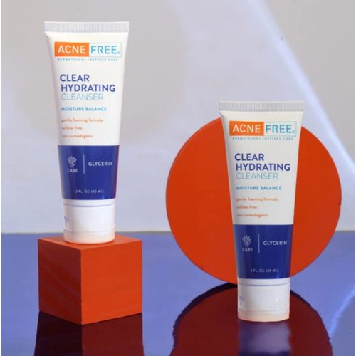 AcneFree Oil-Free Hydrating Moisturizer UV 30 and Clear Hydrating Cleanser Bundle