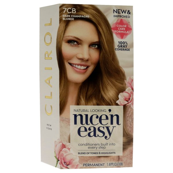 Clairol Nice n Easy Permanent Color - 7CB Dark Champagne Blonde Hair Color Women 1 Application