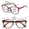 3 Pack Reading Glasses Spring Hinge Stylish Readers Black/Tortoise for Men and Women (3 Mix, 2.50)