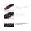 Small Round Hair Brush,Mini Ultra Thin Aluminum Tube Nylon Bristles Round Styling Hair Brush Roll Hairbrush for Thin Hair, Short Hair, Bangs, Beard, Lifting, Curling(number 3)