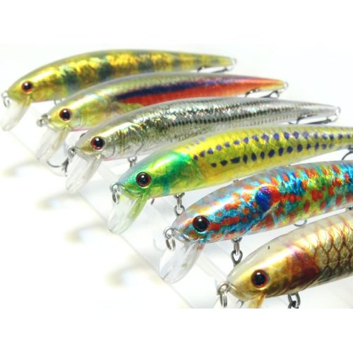 wLure Minnow Crankbait for Bass Fishing Bass Lure Jerkbait Fishing Lure (HM509KB, with Tackle Box)