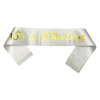 NAUXIUDSJS 100 Fabulous Sash, 100th Birthday Sash, White Satin Sash with Gold Foil Words Happy 100th Birthday Accessories Decorations Party Favor