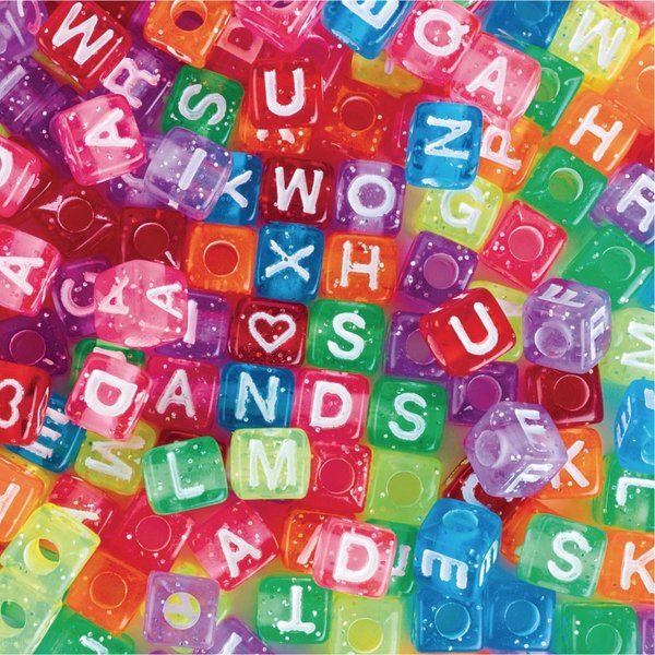 Color Splash!® Glitter Alpha Bead Assortment