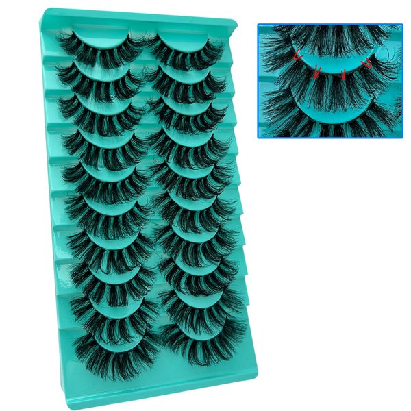 Lash Clusters DIY 100pcs Cluster Lashes Natural Look 9-16mm 3D Lash Extensions D Curl Fluffy Wispy Eyelash Clusters DIY Easy to Use at Home Individual Fluffy Strip Eyelashes Cat Eye Lashes By TMIELYBS