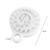 Pokinge 3 Pcs Hair Scalp Massager Brushes, White Soft Silicone Shampoo Brush Hair Washing Brush for Home Bathroom Tool