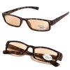 VeryHobby Pro Computer Anti Reflective Tinted Lens UV Protection Reading Glasses (+1.50, Tortoise Brown)