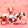 Niceup 24PCS Adopt Puppy Party Favors Bulk Mini Dog Paw Stuffed Animals Adoption Class Pet Puppy Toys Doll for Party Bag Christmas Valentine's Day Goodie Bag Stuffer Gift Fillers