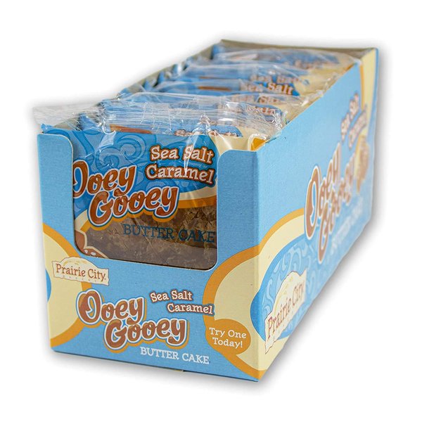 Prairie City Bakery Sea Salt Caramel Ooey Gooey Butter Cake, 1 Box, 10 Cakes