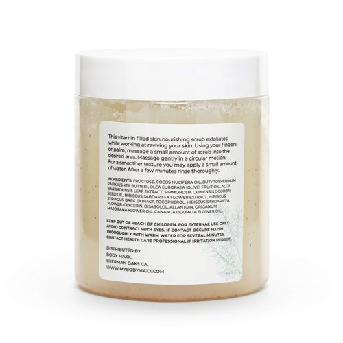 Body Scrub this Vitamin Filled Skin Nourishing Scrub Exfoliates While Working at Reviving your Skin, Deep-Cleansing for Smooth Silky looking skin