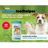 Petkin Cat and Dog Dental Wipes, 40 Wipes (Fresh Mint) - Natural Formula Cleans Teeth, Gums & Freshens Breath - for Daily Use - Convenient Dog Dental Care - 1 Pack of 40 Wipes