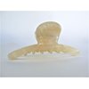 Generic Pearly vanilla cream marbled design hair claw clip for fine, thin hair
