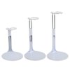 BANBERRY DESIGNS Doll Stands Set of 8 White Metal and Vinyl Adjustable Stands Holders Expand Approximately. 3 5/8" to 6"…