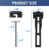 DICMIC Universal Replacement and Accessories Part Kit for Hard Tri-fold & Quad-fold Truck Bed Cover Include Nut, T-Bolt and Tonneau Cover Clamp, 4X Rear Clamp