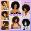 MIMAN Short Afro Wigs for Black Women Human Hair Wig Natural Black Kinky Curly Wigs Hair Replacement Wigs 60s 70s Disco Queens Halloween Costume Cosplay Wig