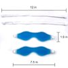 Cooling Eye Mask, Reusable Cold Eye Mask for Hot Cold Treatment for Eye Strain, Eye Swelling, Eye Redness, Puffy Eyes, Dark Circles, Smooth Fine Lines, and Eye Recover Surgery. 2 Packs (Blue)