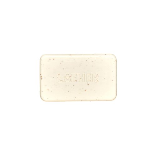 LATHER Exfoliating Bar Soap - Body Scrub Soap Bar - Cleanse, Purify & Exfoliate All at Once - Gentle Daily Use for Women & Men - Body Soap With Oatmeal & Bamboo Extract - 7 Oz (Pack Of 2)