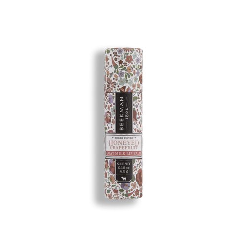 Beekman 1802 Tinted Lip Balm, Honeyed Grapefruit - Scented - 0.15 oz - With Goat Milk, Vitamin E, Beeswax & Shea Butter to Hydrate & Soothe - Good for Sensitive Skin - Cruelty Free