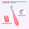 Giantree 2/4 Pcs Hair Brush Cleaning Tool, Comb Cleaner Brush Remove Hair Brush Cleaner Rake Mini Hair Brush Remover for Removing Hair Dust Home and Salon Use (Plastic Handle Rake)(2pcs)